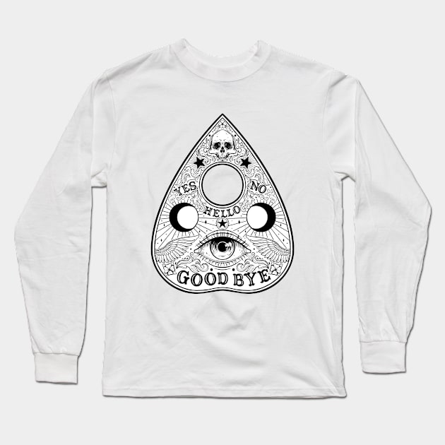 Ouija Planchette Board. All Seeing Eye Long Sleeve T-Shirt by OccultOmaStore